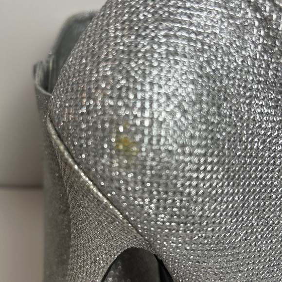 SIZE 10 WOMEN'S SILVER GLITTER ANKLE BOOT - Picture 6 of 10